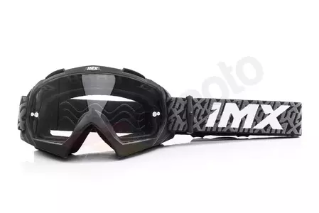 Motorradbrille IMX Dust Graphic grau/schwarz getönt + transparentes Glas-1