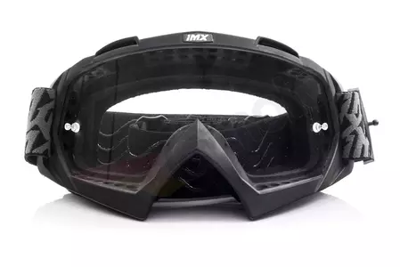 Motocikla aizsargbrilles IMX Dust Graphic pelēki/melni tonēti + caurspīdīgs stikls-2