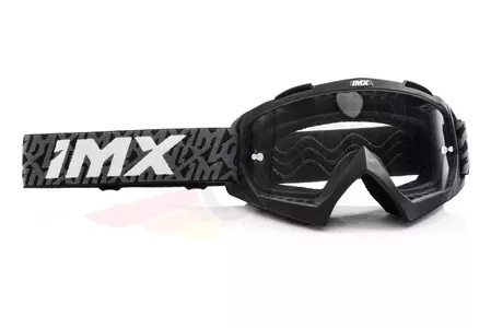 Motocikla aizsargbrilles IMX Dust Graphic pelēki/melni tonēti + caurspīdīgs stikls-3