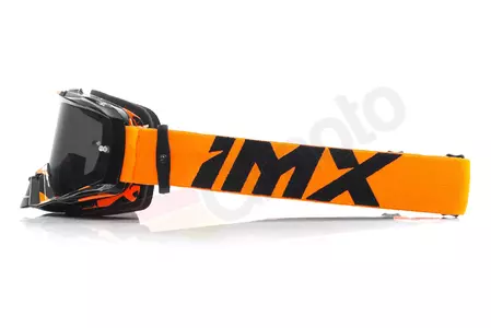 Motocyklové okuliare IMX Dust Graphic oranžovo-čierne tónované + priehľadné sklo-4