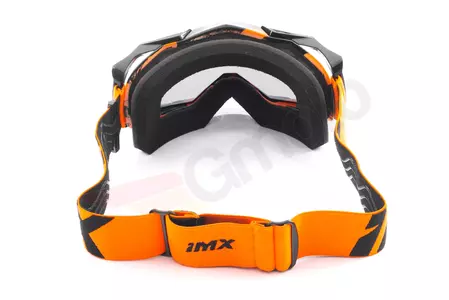 Occhiali da moto IMX Dust Graphic arancio/nero colorati + vetro trasparente-6