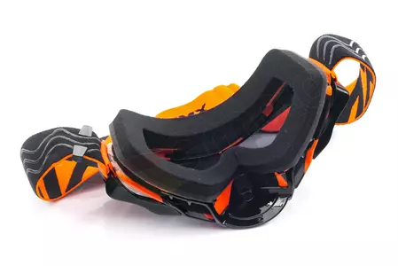 Occhiali da moto IMX Dust Graphic arancio/nero colorati + vetro trasparente-8