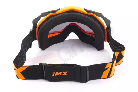 IMX Dust motoros szemüveg matt narancssárga/fekete színezett + átlátszó üveg-6
