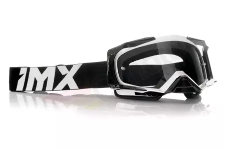 Motorradbrille IMX Dust weiß getönt + transparentes Glas-3