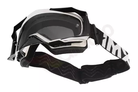 Motocyklové brýle IMX Dust bílé tónované + průhledné sklo-5
