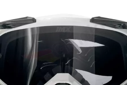 Okuliare na motorku IMX Dust biele tónované + priehľadné sklo-7