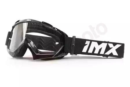 Motorradbrille IMX Mud schwarz transparentes Glas - 3802231-001-OS