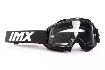 Motorcykelbriller IMX Mud sort gennemsigtigt glas-3