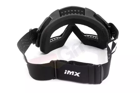Motorradbrille IMX Mud schwarz transparentes Glas-6