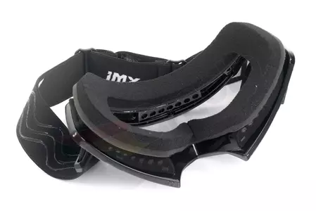 Motorradbrille IMX Mud schwarz transparentes Glas-8