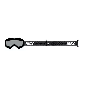 Motocyklové okuliare IMX Mud matné čierne/sivé/biele priehľadné šošovky - 3802231-251-OS