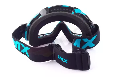 Gafas de moto IMX Mud Graphic azul mate/negro cristal transparente-6