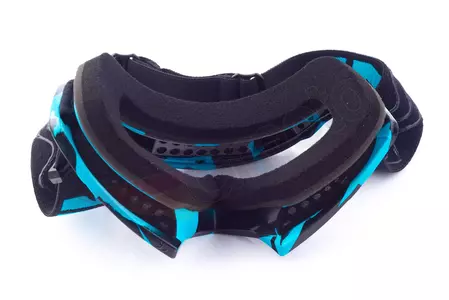 Ochelari de protecție pentru motociclete IMX Mud Graphic albastru mat/negru, sticlă transparentă-8