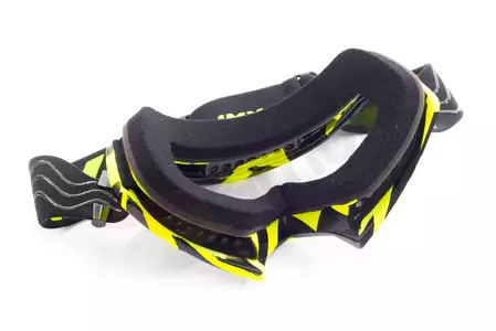 Motocikla brilles IMX Mud Graphic fluo yellow/black caurspīdīgs stikls-8