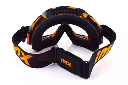 Motocikla brilles IMX Mud Graphic oranžs/ melns caurspīdīgs stikls-6