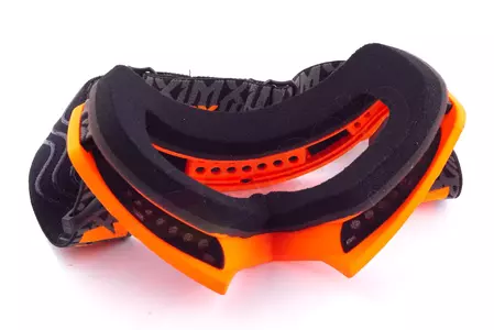 Motoristična očala IMX Mud mat oranžna/siva prozorna leča-8