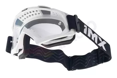 Motocikla brilles IMX Mud balts caurspīdīgs stikls-5