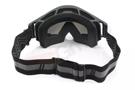 Motorbril IMX Zandmat zwart spiegelzilver + transparant glas-6