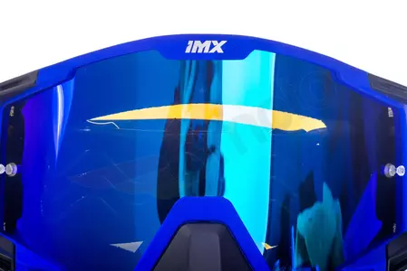 Motocyklové brýle IMX Sand matně modré/černé zrcadlově modré + průhledné sklo-7