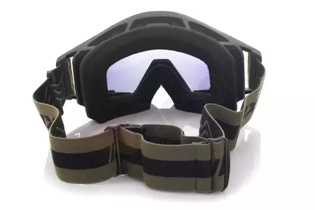 Óculos de proteção para motociclistas IMX Sand preto mate/castanho vidro laranja espelhado + vidro transparente-6