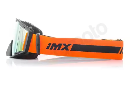 Motorradbrille IMX Sand mattschwarz/orange verspiegeltes orangefarbenes Glas + transparentes Glas-4