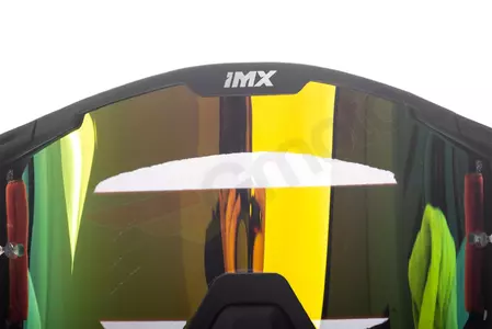 Motoros szemüveg IMX Sand matt fekete/narancs tükrös narancssárga üveg + átlátszó üveg-7