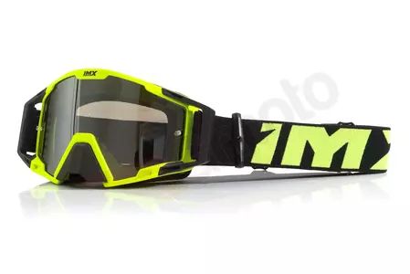 Очила за мотоциклет IMX Sand yellow fluo matt/black mirrored silver + transparent glass - 3802241-969-OS