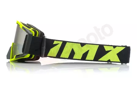 Motorbril IMX Zand geel fluo mat/zwart gespiegeld zilver + transparant glas-4