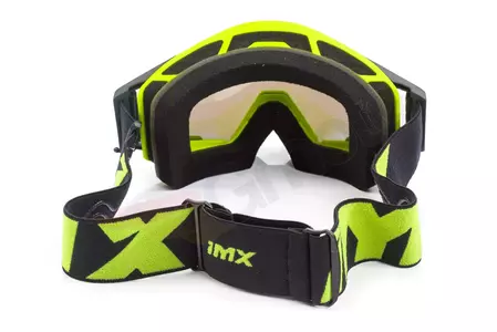 Óculos de proteção para motociclistas IMX Areia amarelo fluo mate/preto prata espelhada + vidro transparente-6