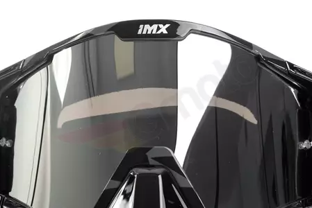 Óculos de proteção para motociclistas IMX Sand Graphic preto/cinzento prata espelhada + vidro transparente-7
