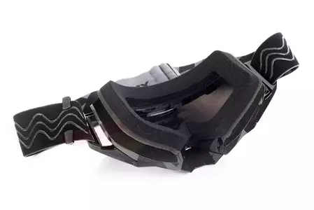 Óculos de proteção para motociclistas IMX Sand Graphic preto/cinzento prata espelhada + vidro transparente-8