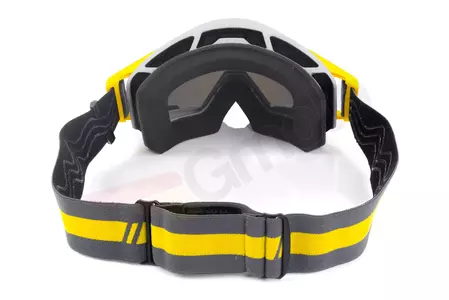 Óculos de proteção para motociclistas IMX Sand cinzento mate/amarelo fluo prata espelhado + vidro transparente-6
