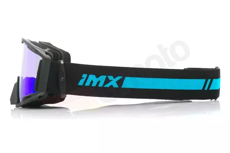 Gafas de moto IMX Sand negro mate/azul espejado cristal azul + cristal transparente-4