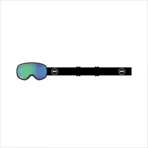 Motocyklové okuliare IMX Peak matné čierne dvojité zrkadlové sklá zelené + hnedé - 3802251-901-OS