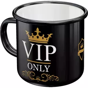 VIP Only-Emaillebecher-1