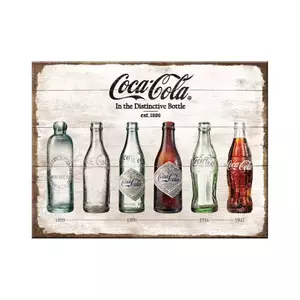 Kühlschrankmagnet 6x8cm Coca-Cola-Flasche Timeline - 14335