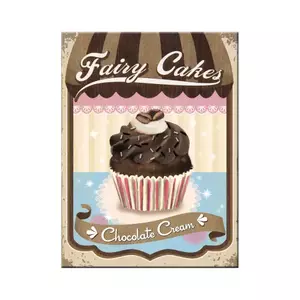 Μαγνήτης ψυγείου 6x8cm Fairy Cakes Κρέμα σοκολάτας-1