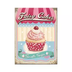 Hűtőszekrény mágnes 6x8cm Fairy Cakes-Smooth Cukor-1