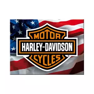 Imán nevera 6x8cm para Logo Harley-Davidson USA - 14226