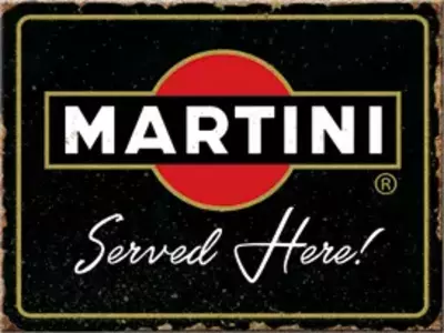 Külmkapimagnet 6x8cm Martini Served Here (Martini serveeritud siin)-1
