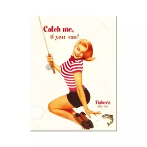 Magnes na lodówkę 6x8cm Pin Up Catch me if you can-1