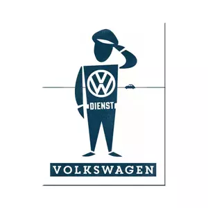 Magnes na lodówkę 6x8cm VW Dienst Mann-1