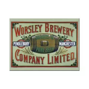 Worsley bryggeri kylskåpsmagnet 6x8cm-1