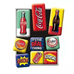 Magnesy na lodówkę zestaw 9szt. Coca-Cola Pop Art-2