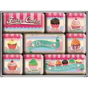 Σετ μαγνητών ψυγείου 9 τεμαχίων. Fairy Cakes Delicious-1
