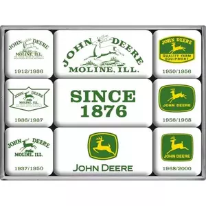 Conjunto de ímanes de frigorífico de 9 peças John Deere Desde 18-1