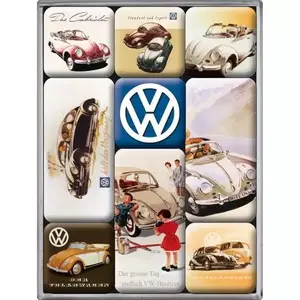 Magnesy na lodówkę zestaw 9szt. VW Classic-1