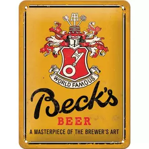 Becks-World Fomou plechový plakát 15x20cm-1