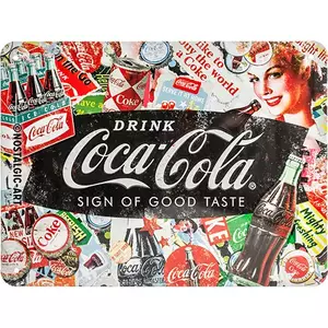 Tinnen poster 15x20cm Coca-Cola Colla-1