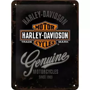 Limeni poster 15x20cm za Harley-Davidson Genuine-1